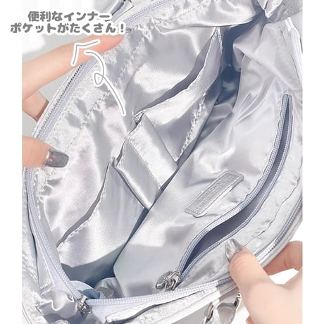 【FUYUUNEKO】 サテン アーガイル痛バッグ milk dolly【推し活グッズ】