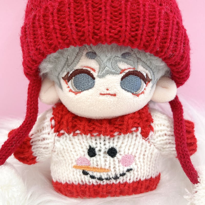 ぬい服】クリスマスセーター&ニット帽セット 10cm用 | G.triGer