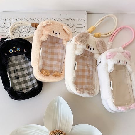 ふわもこぬいぐるみ用 窓付きポーチ