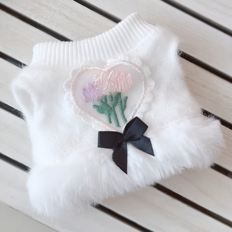 ぬい服　ぬいぐるみ用裾ファーニット【10~15cm用】【推し活グッズ】