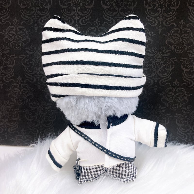 ぬい服】猫耳ニット帽&シャツ&パンツ&ギターセット 10cm用 | G.triGer