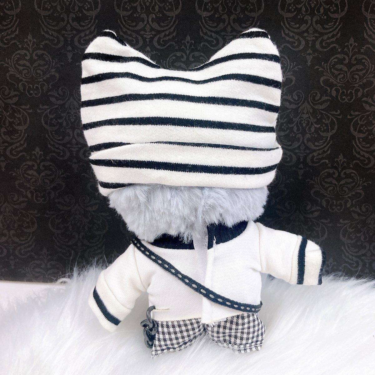 ぬい服】猫耳ニット帽&シャツ&パンツ&ギターセット 10cm用 | G.triGer