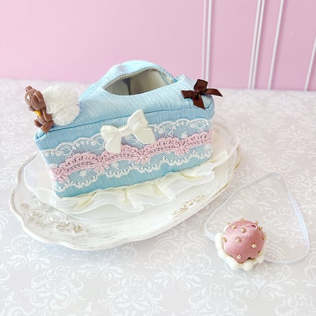 ぬい服　ショートケーキ型ぬいぐるみ用着ぐるみ　10cm用【推し活グッズ】