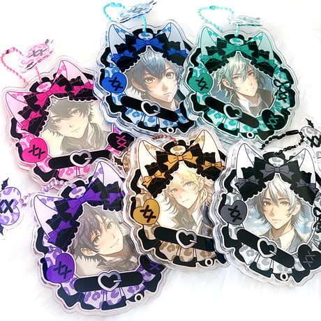 【G.triGerオリジナル 推し活グッズ】缶バッジ用アクリルフレーム 【ヒョウ柄】58mm用