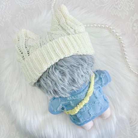 【ぬい服】ぬいぐるみ用猫耳ニット帽 15~20cm 用【推し活グッズ】