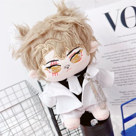 【ぬい服】 ぬいぐるみ用スーツ【シャツ・ ジャケット・パンツ・ネクタイ・ ピン 5 点セット】20cm用【推し活グッズ】