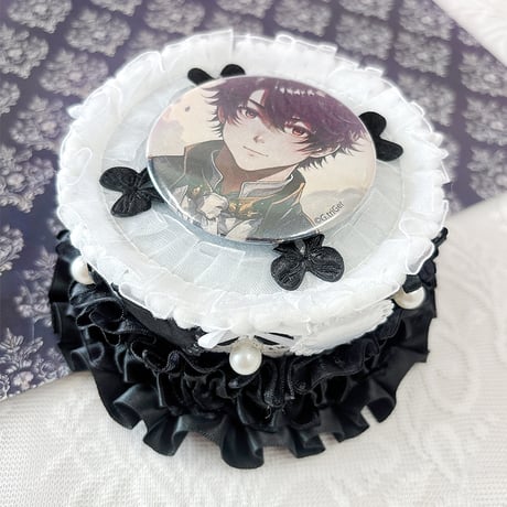 【G.triGerオリジナル 推し活グッズ】ホールケーキ型ロゼット【缶バッジ痛ロゼット】