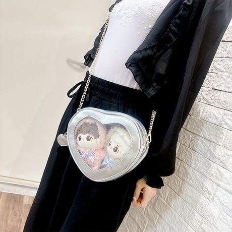 ハート型ぬいぐるみ痛バッグ【推し活グッズ】
