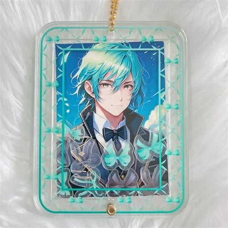 【G.triGerオリジナル 推し活グッズ】パーツ入りアクリルフレーム 【リボン】【トレカ・アクスタ用】