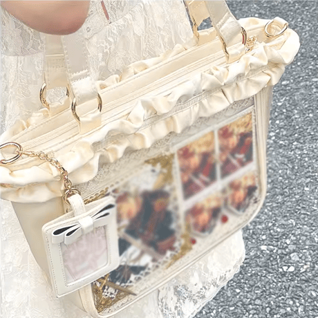 【FUYUUNEKO】カードケース付きフリル痛バッグ milk dolly【推し活グッズ】