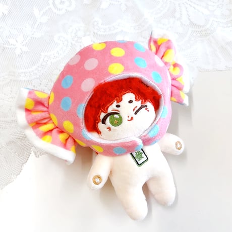 【ぬい服】キャンディ型ぬいぐるみ用着ぐるみキャップ　10cm用【推し活グッズ】