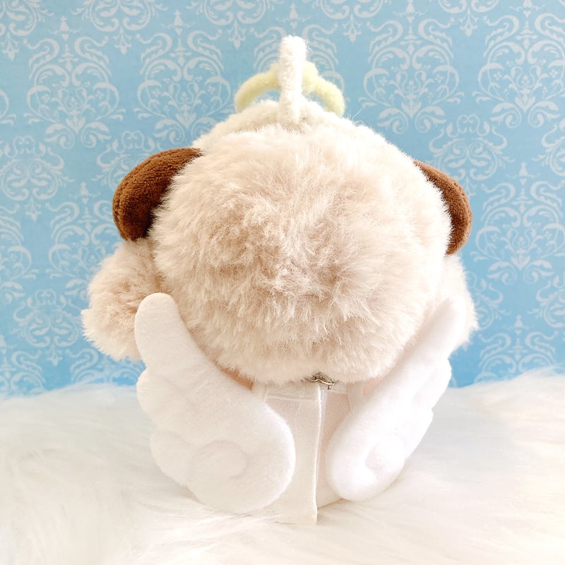 miページ ぬい服 天使の輪+天使の羽 1点 ぬい服】天使の輪&羽付きワンピース 10cm用【推し活グッズ】 | G