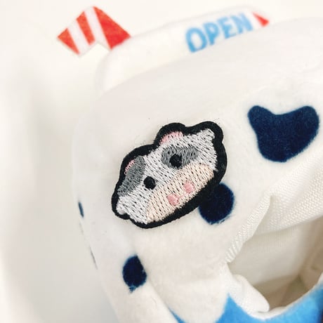【ぬい服】牛乳パック型ぬいぐるみ用着ぐるみキャップ　10cm用【推し活グッズ】