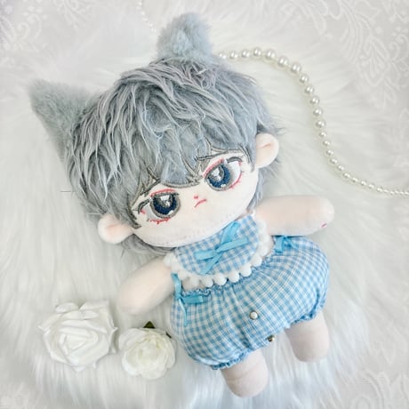 【ぬい服】ぬいぐるみ用かぼちゃ パンツ&よだれかけセット 【15〜20cm 用】【推し活グッズ】
