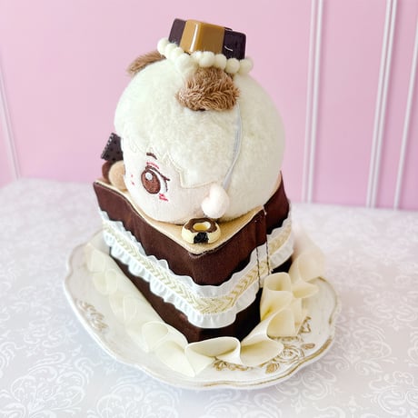 ぬい服　ショートケーキ型ぬいぐるみ用着ぐるみ　10cm用【推し活グッズ】