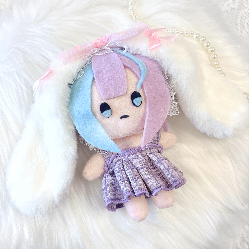 ぬいぐるみ用ふわふわ垂れ耳カチューシャ【15~20cm 用】【推し活 ぬいぐるみ用ふわふわ垂れ耳カチューシャ【15~20cm 用】【推し活