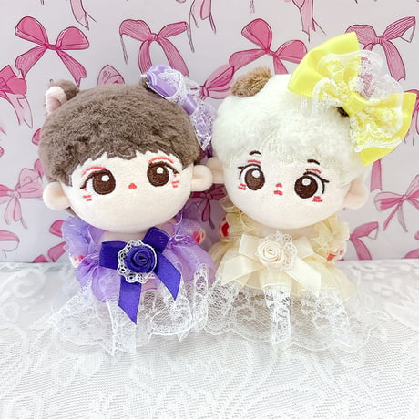 【ぬい服】ぬいぐるみ用カラフルドレス 10cm 用【推し活グッズ】