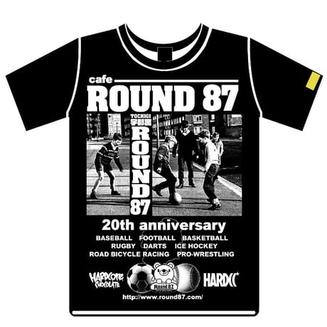 12月31日迄SALE！ハードコアチョコレート‪‪✕‬ラウンド87開店20周年記念コラボTシャツ