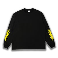 "RETROLIC SPECTIVE" Long Sleeve Tee / BLK, WHT