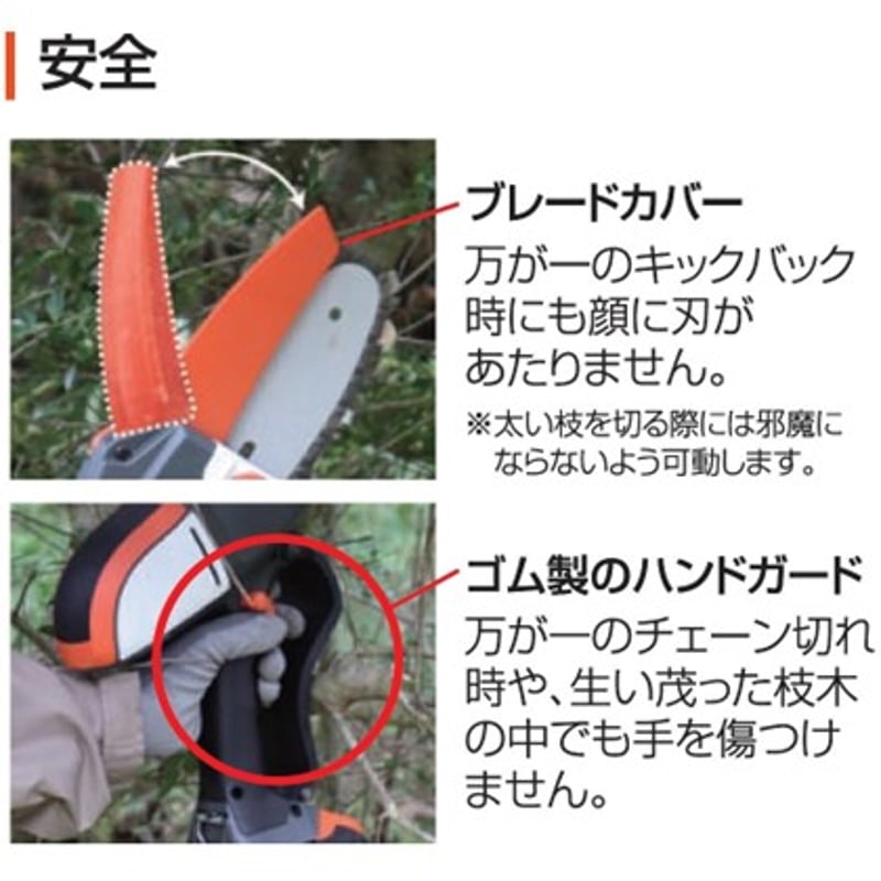 KOSHIN 充電式ハンディチェンソー SHC-180 | イワサSTORE