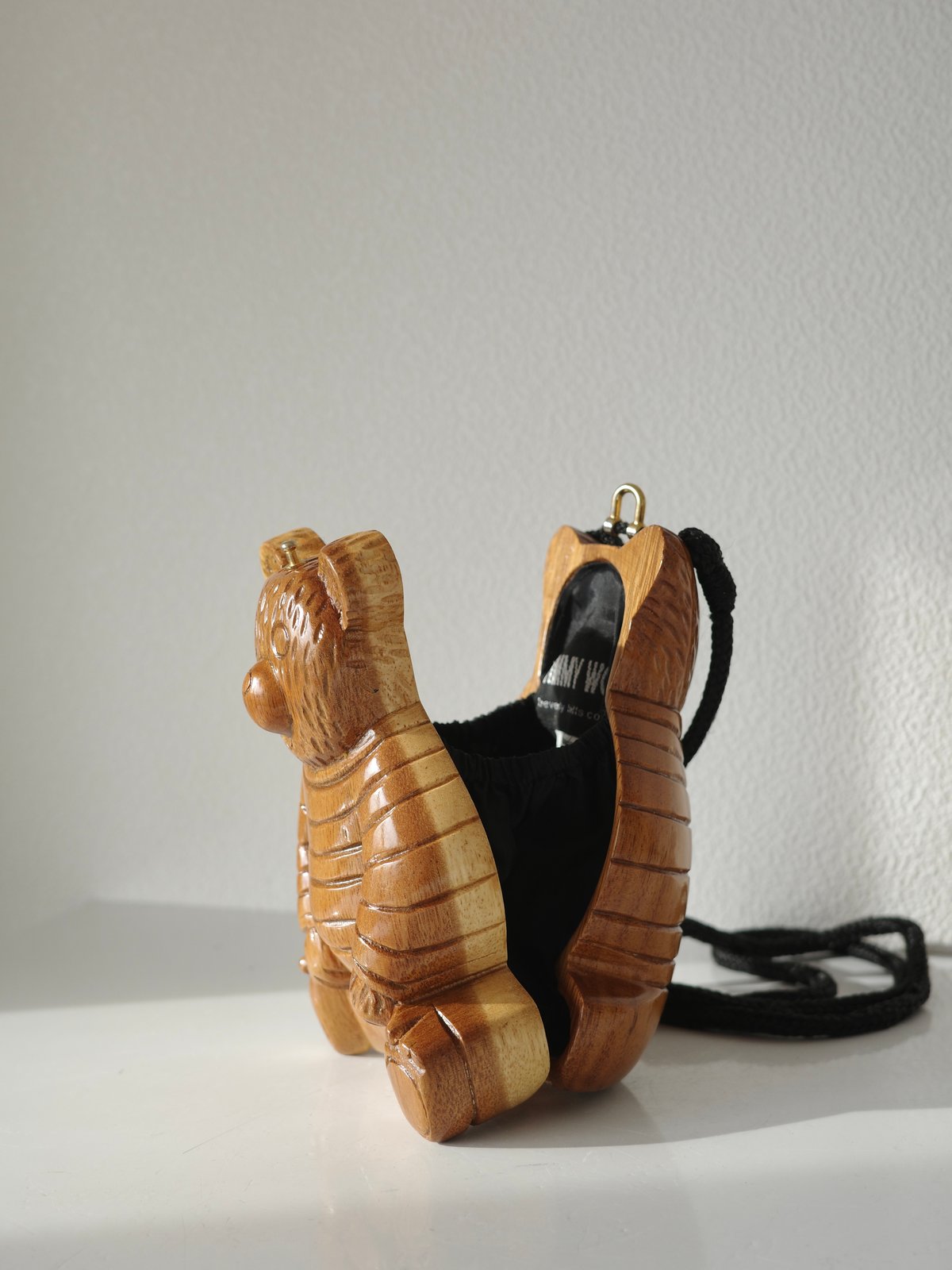 極美品【TIMMY WOODS】アカシア パーティバッグ ダークブラウン ローズ Timmy Woods | Teilen