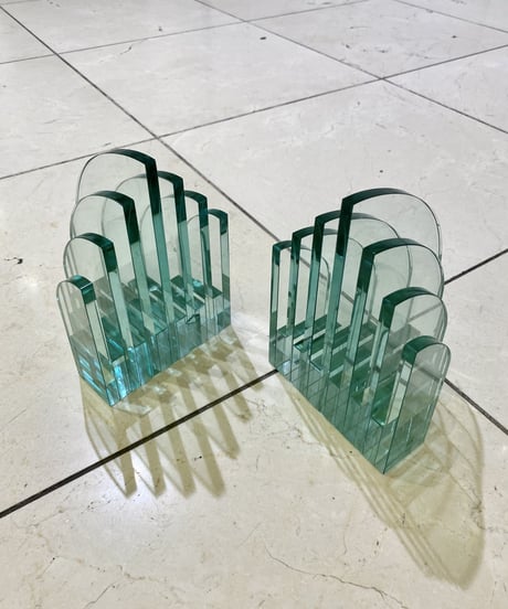 Layered glass Pair (Bookend)