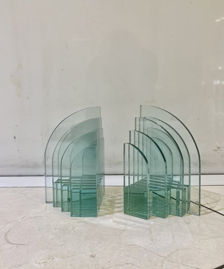 Layered glass Pair (Bookend)