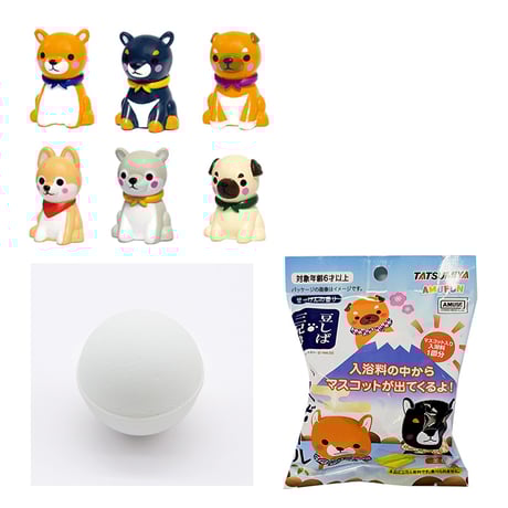豆柴　1223 豆しば三兄弟 バスボール（12個入BOX） | TATSUMIYA ONLINE SHOP