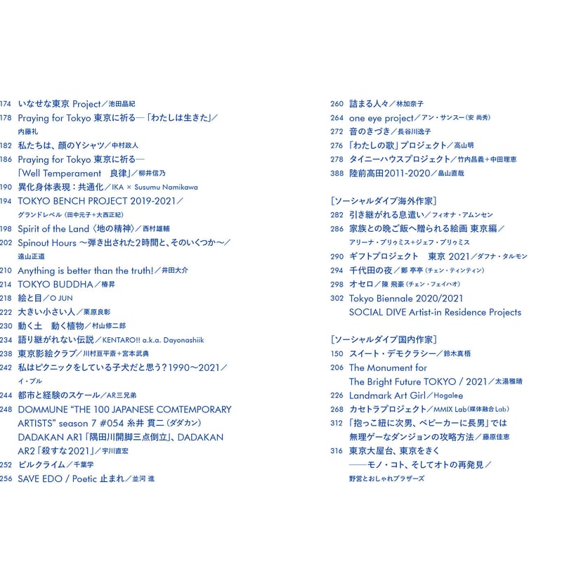 東京ビエンナーレ2020/2021記録集 | TOKYO BIENNALE OFFICIAL