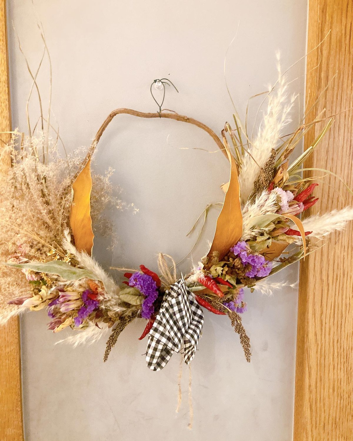 パンパスグラスとススキのリース 30cm パンパスグラスとススキのリース 30cm