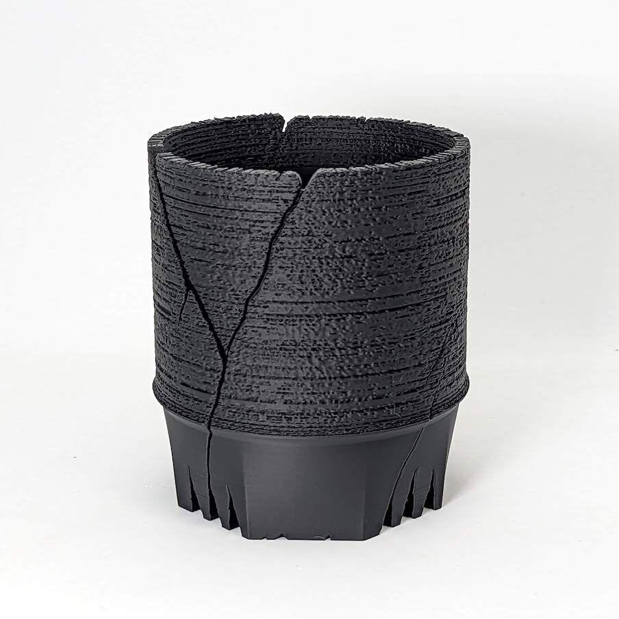 スリットNO6 内寸1345mm スリット鉢 黒 CMS-60 10個セット | Maceta
