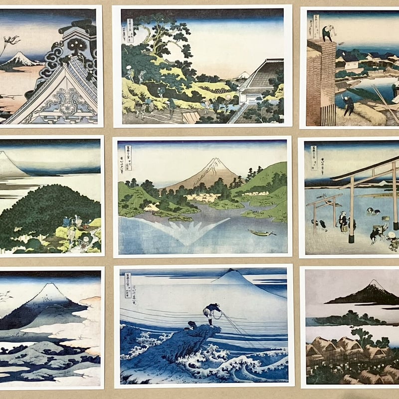 冨嶽三十六景」オリジナルポストカードセット（全46枚 BOX入