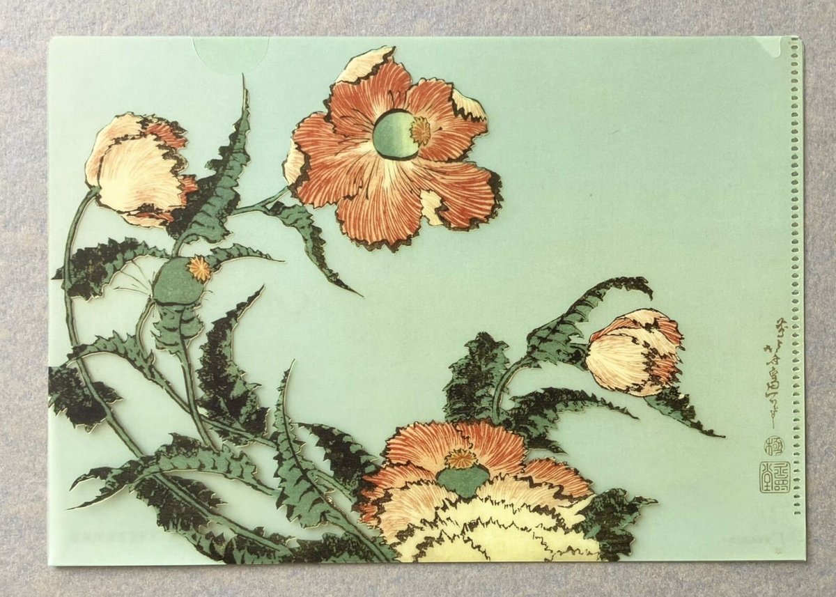 A5クリアファイル 「芥子」 | THE SUMIDA HOKUSAI MUSEUM Onl