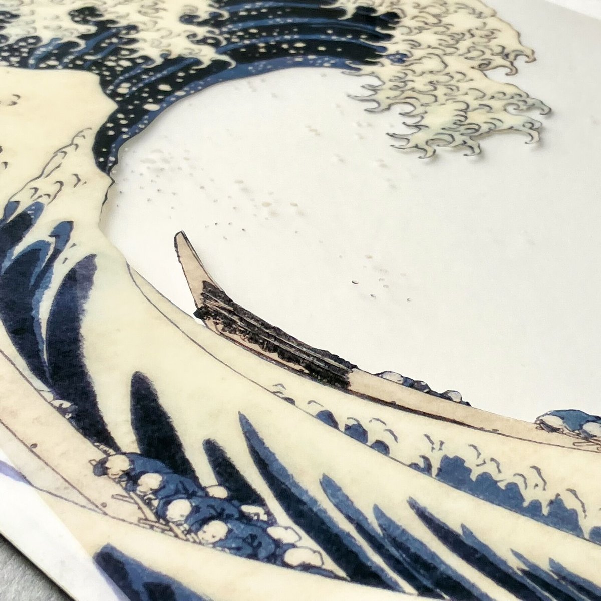 日本画 生首 A4サイズ A4クリアファイル 「冨嶽三十六景 神奈川沖浪裏」 | THE SUMIDA