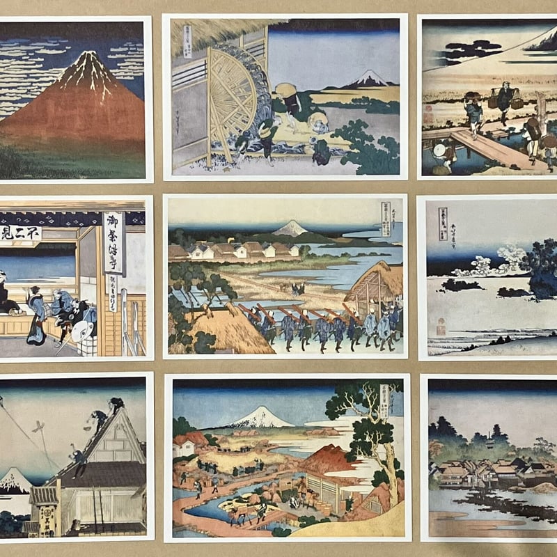 冨嶽三十六景」オリジナルポストカードセット（全46図 BOX入） | THE