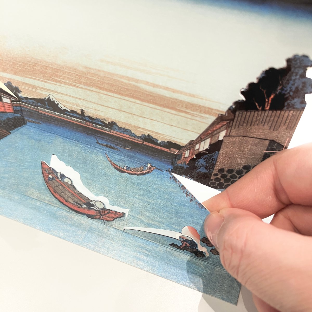 3D HOKUSAI 「冨嶽三十六景 深川万年橋下」 | THE SUMIDA