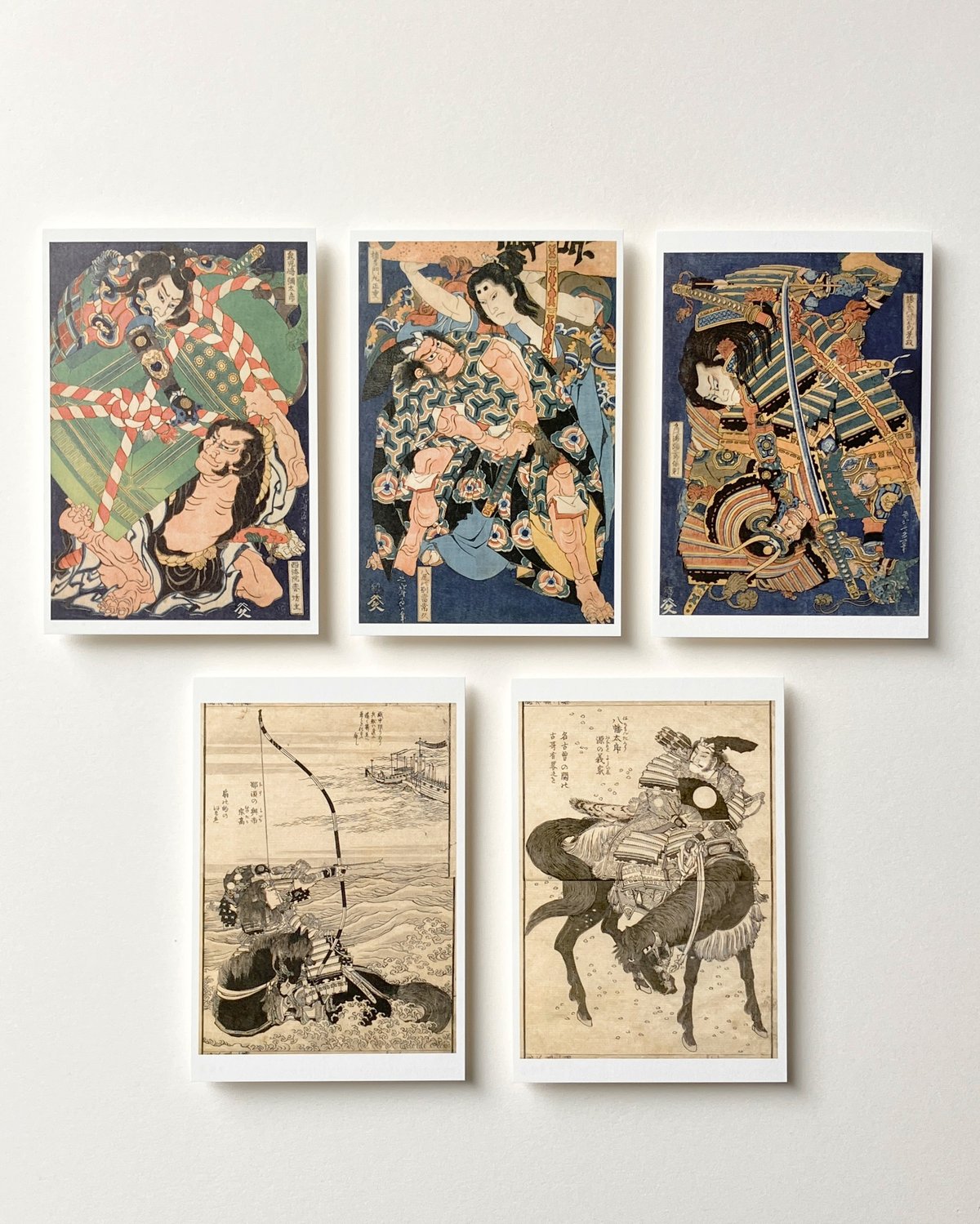 葛飾北斎 武者絵はがきセット（5図各1枚入） | THE SUMIDA HOKUSAI MUS