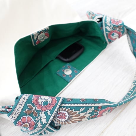 Norah（English）/Ribbon tie/shoulder bag pattern <YouTube video instructions> Free download pattern