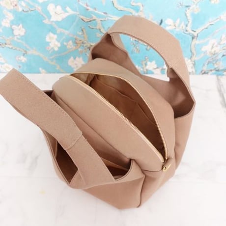 【レシピ/Recipe】　Violet（ヴァイオレット）3Roomsトートバッグ・ショルダーバッグの作り方