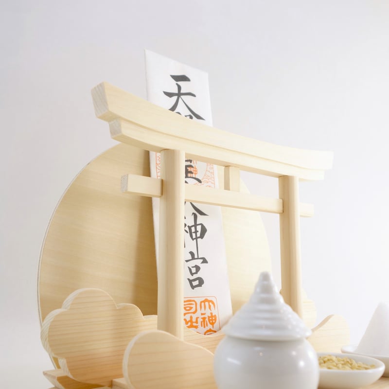 神棚《あまくも》神具3点セット 壁掛け可 | 神棚の杜