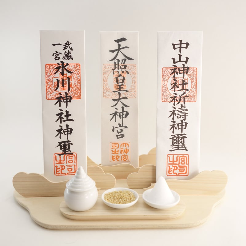 御札立て《みはしら》神具3点セット 神棚 置き専用 | 神棚の杜 御札立て《みはしら》神具3点セット 神棚 置き専用 | 神棚の杜