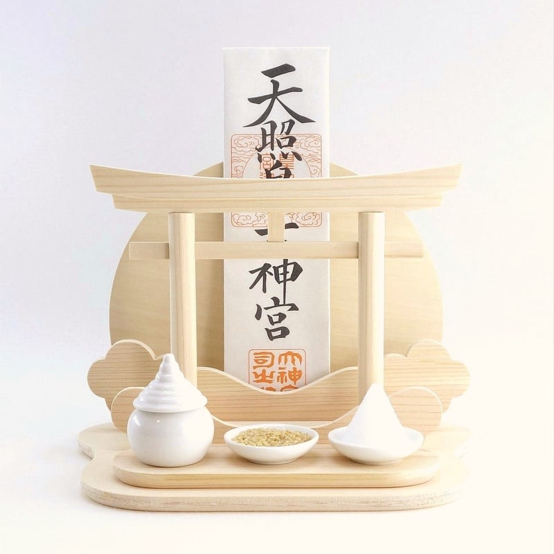 神棚《あまくも》神具3点セット 壁掛け可 | 神棚の杜
