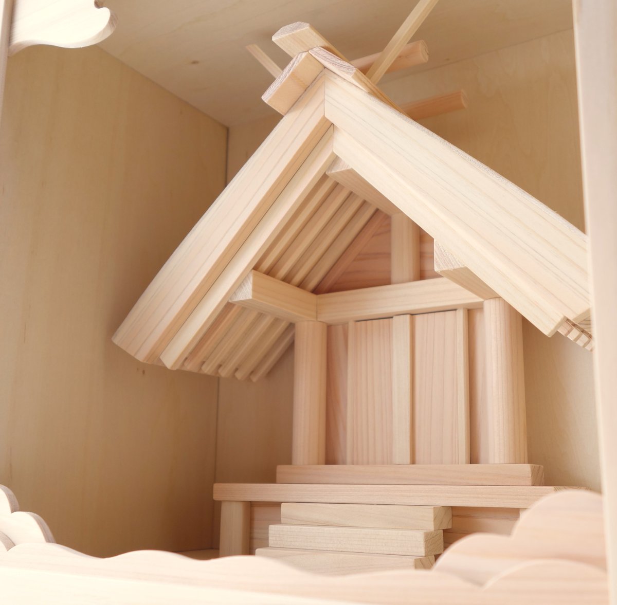 箱宮《神宮》神具3点セット 置き専用 神棚 | 神棚の杜 箱宮《神宮》神具3点セット 置き専用 神棚 | 神棚の杜