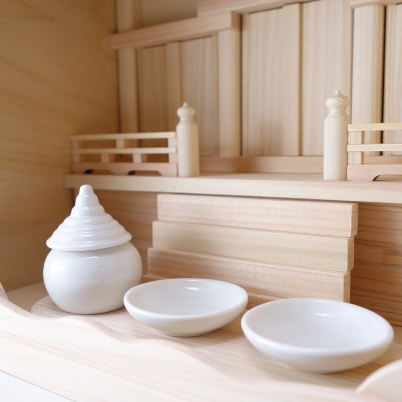 箱宮三社《軒唐破風》神具3点セット 置き専用 神棚 | 神棚の杜