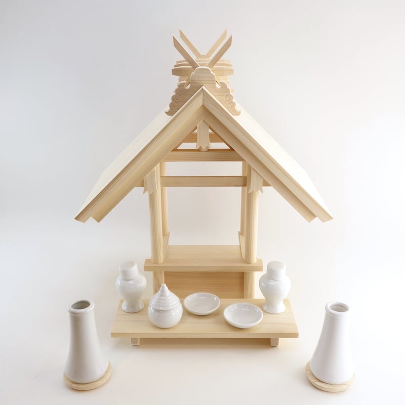 神棚《住吉社》神具セット 御札立て 住吉大社 住吉造 | 神棚の杜