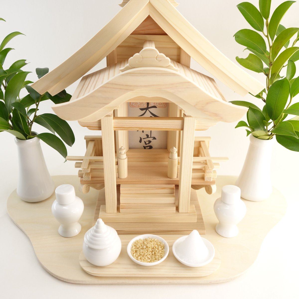 神棚《切妻一社宮》神具7点セット | 神棚の杜 神棚《切妻一社宮》神具7点セット | 神棚の杜