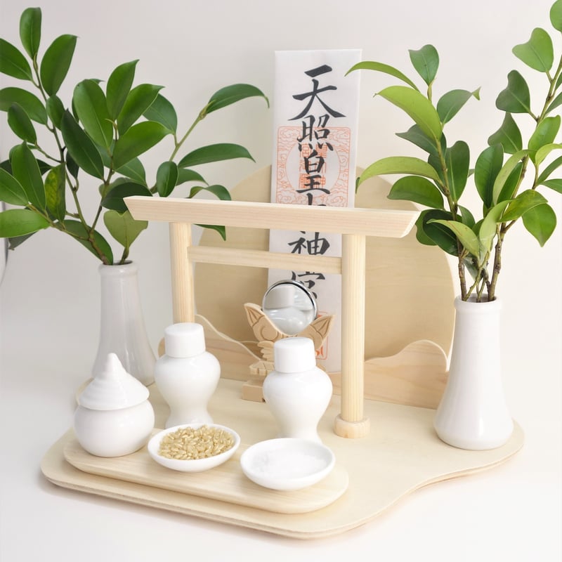 神棚《太陽と雲》 神具7点セット | 神棚の杜