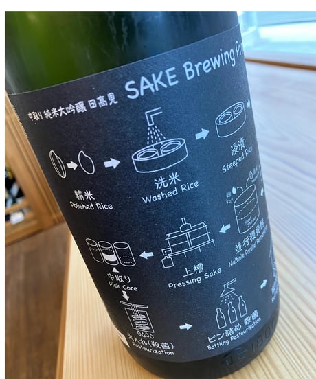 【日本酒】日高見　中取り純米大吟醸　フローチャートラベル　1800ml