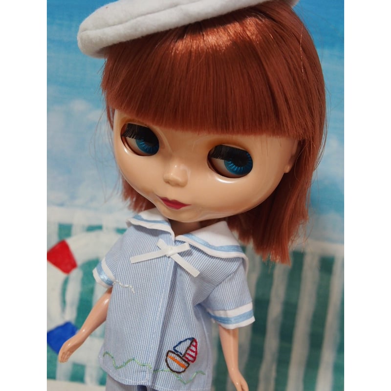 リカちゃん ブライス アウトフィット ～マリンワンピース～