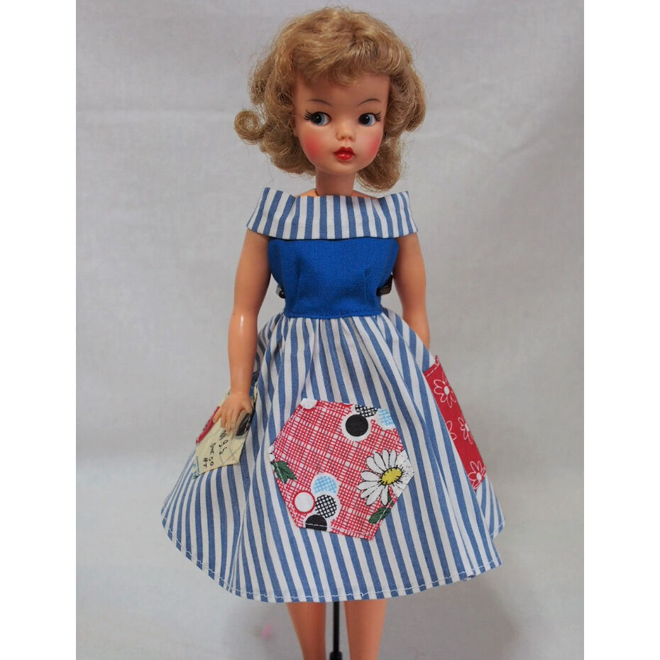 タミーちゃんサイズ◇ハンドメイドお洋服ワンピース ヘキサゴンドレス